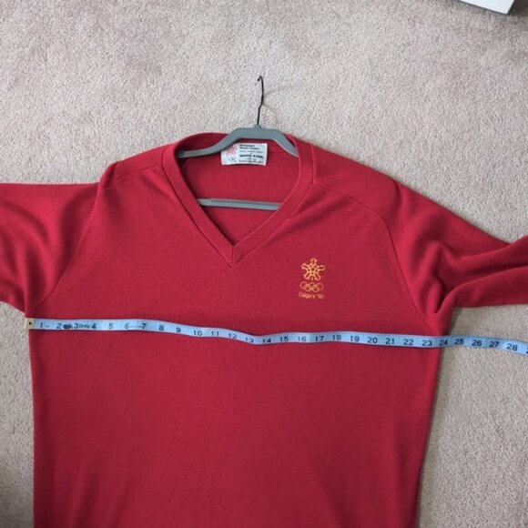 Olympic Games Rare Merch Memorabilia Calgary '88 Winter Sweater L - Picture 5 of 7